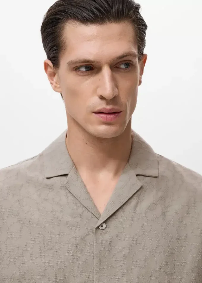 Camicia in cotone 100% ricamato Camicia in cotone 100% ricamato