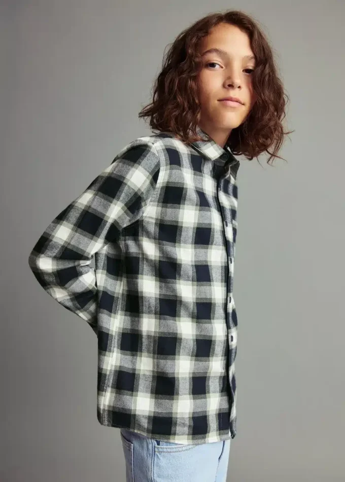 Camicia in cotone a quadri Camicia in cotone a quadri