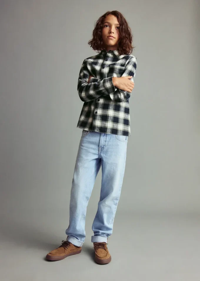 Camicia in cotone a quadri Camicia in cotone a quadri