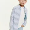 Camicia in cotone a righe Camicia in cotone a righe