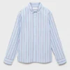 Camicia in cotone a righe Camicia in cotone a righe