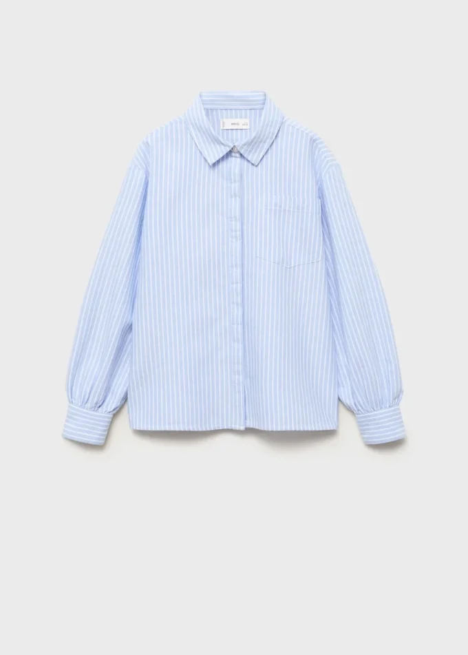 Camicia in cotone a righe Camicia in cotone a righe