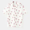 Camicia in cotone con motivo palme