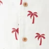 Camicia in cotone con motivo palme