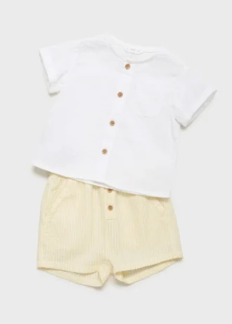 Camicia in cotone testurizzato Camicia in cotone testurizzato