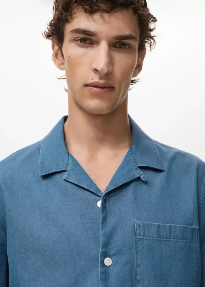 Camicia in denim 100% cotone Camicia in denim 100% cotone