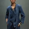 Camicia in denim con fiocco Camicia in denim con fiocco