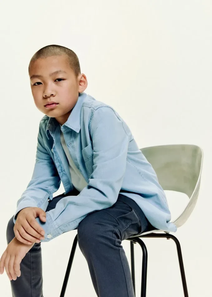 Camicia in denim di cotone