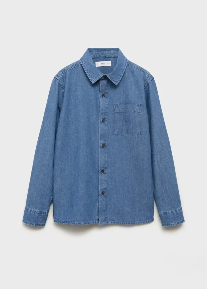 Camicia in denim di cotone