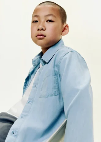 Camicia in denim di cotone