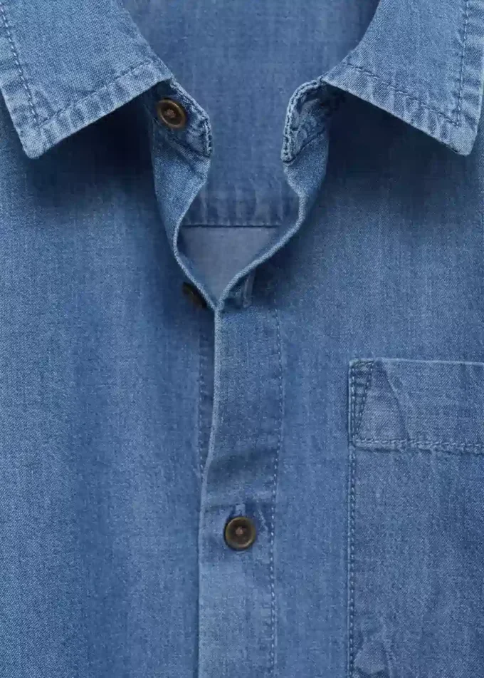 Camicia in denim di cotone