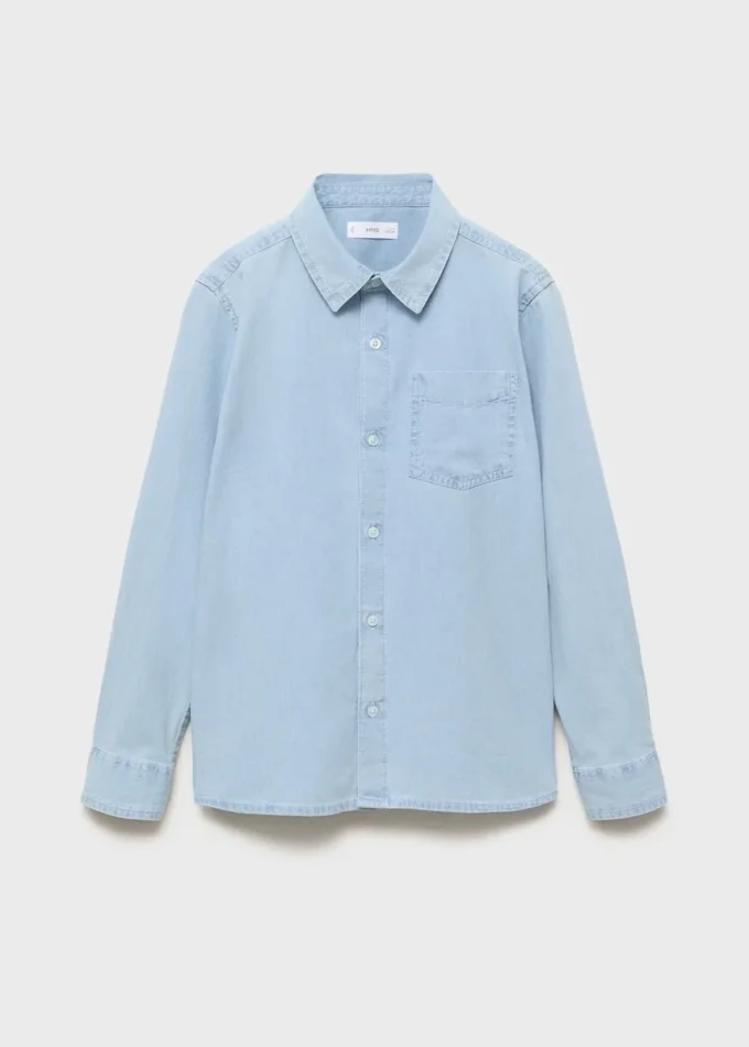 Camicia in denim di cotone