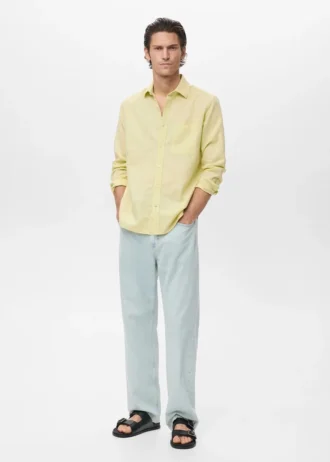 Camicia in lino con tasche Camicia in lino con tasche