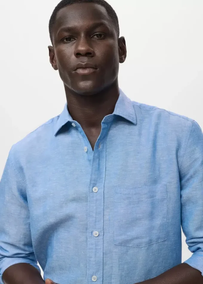 Camicia in lino con tasche Camicia in lino con tasche