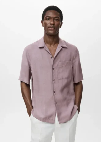 Camicia in lyocell con tasca Camicia in lyocell con tasca