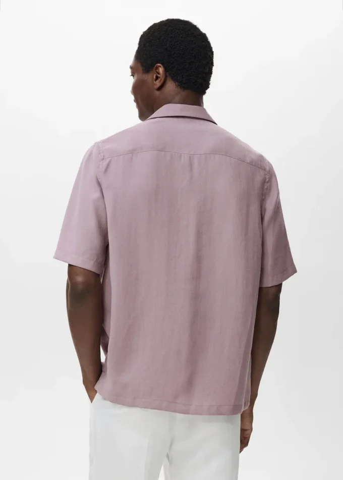 Camicia in lyocell con tasca Camicia in lyocell con tasca