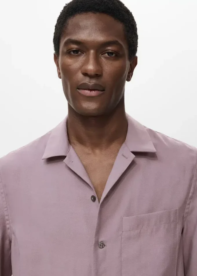 Camicia in lyocell con tasca Camicia in lyocell con tasca