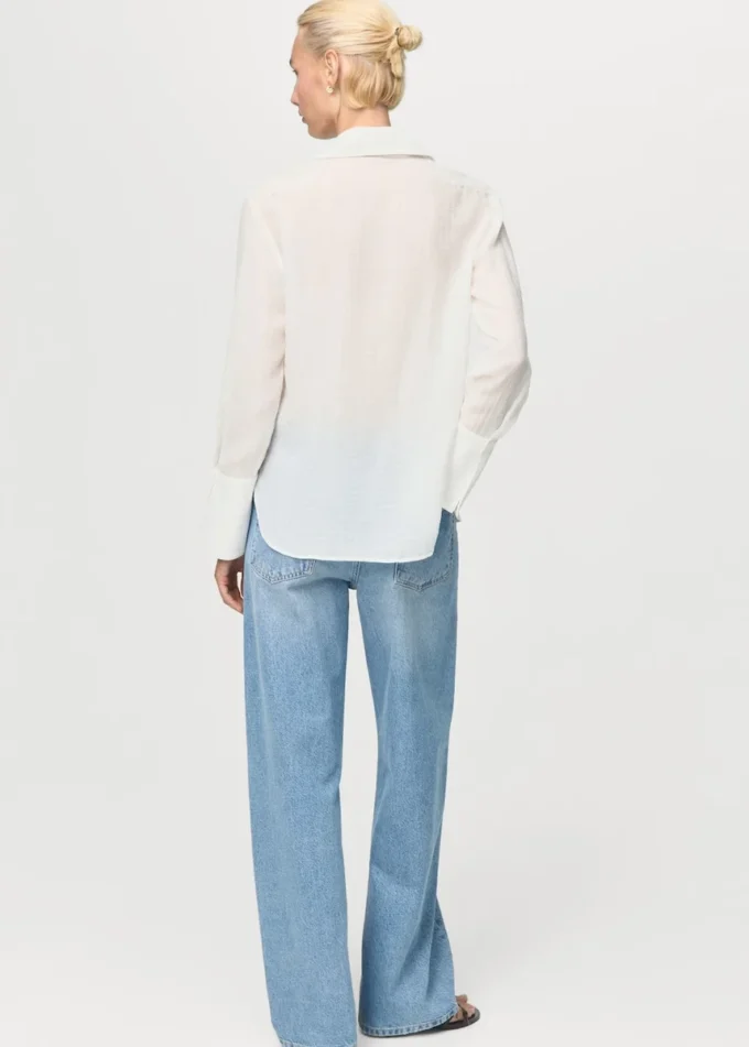 Camicia in lyocell con toppe Camicia in lyocell con toppe