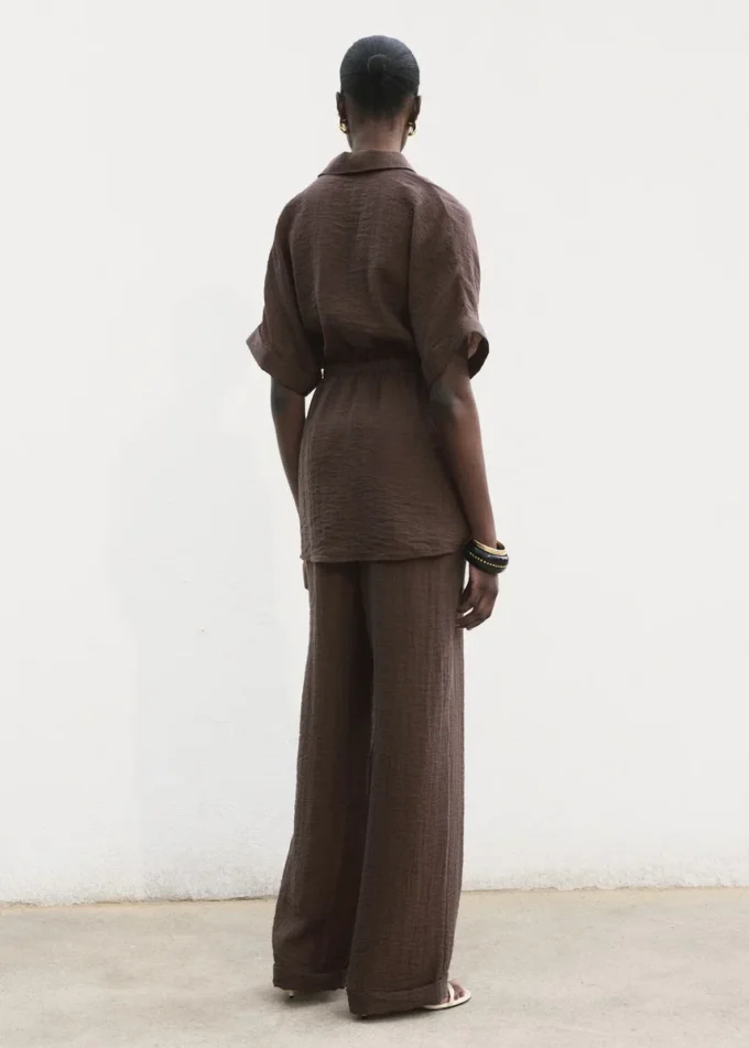 Camicia in lyocell con vita regolabile Camicia in lyocell con vita regolabile