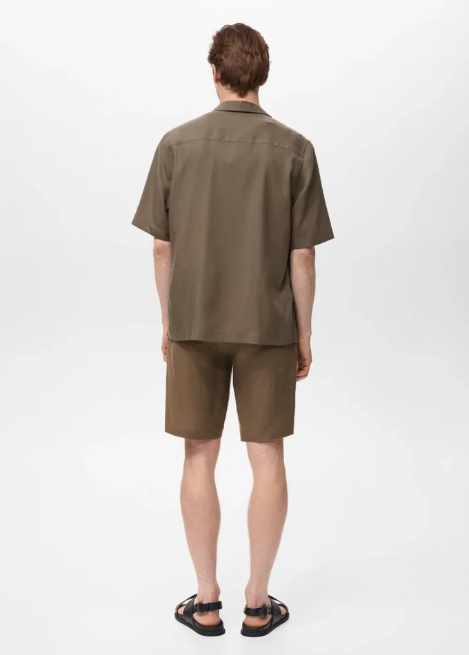 Camicia in lyocell vestibilità regolare