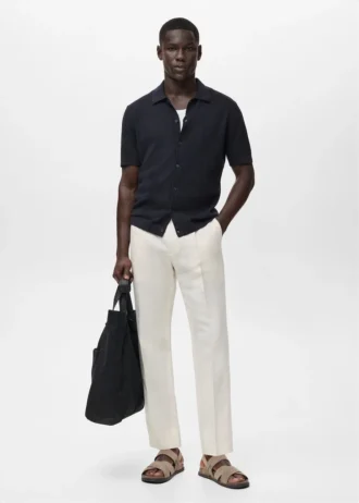 Camicia in maglia a coste Camicia in maglia a coste