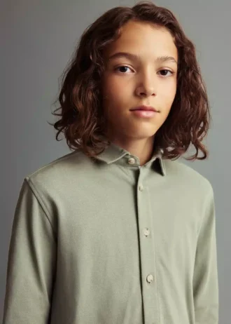 Camicia in maglia di cotone