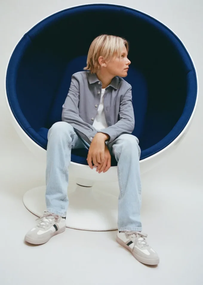 Camicia in maglia di cotone