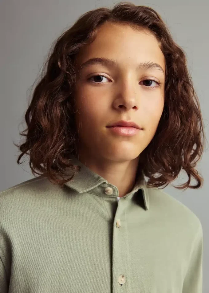 Camicia in maglia di cotone Camicia in maglia di cotone