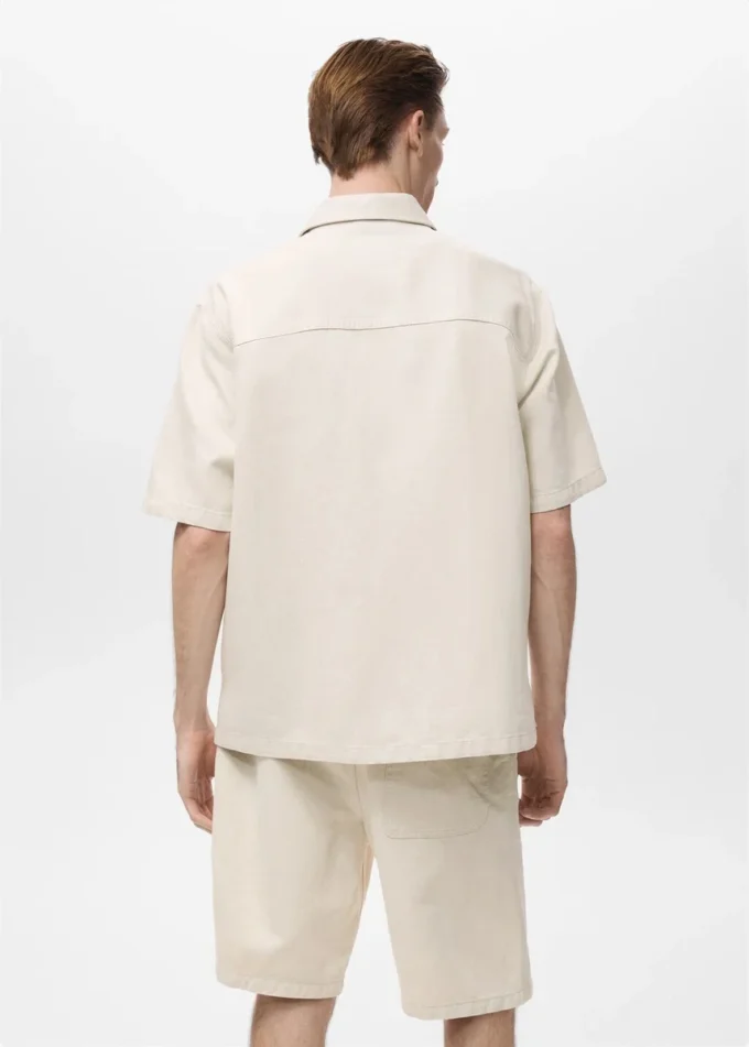 Camicia in misto lino e cotone Camicia in misto lino e cotone