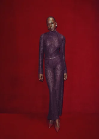 Camicia in pizzo con foulard