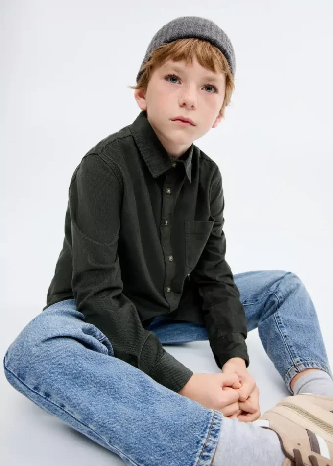 Camicia in velluto a coste vestibilità regolare Camicia in velluto a coste vestibilità regolare