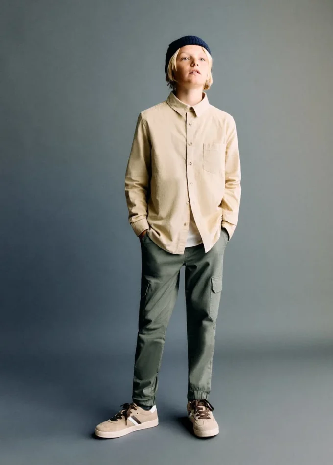 Camicia in velluto a coste vestibilità regolare Camicia in velluto a coste vestibilità regolare