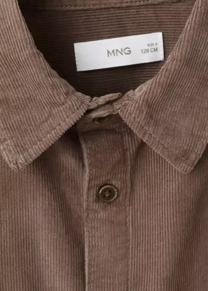 Camicia in velluto a coste vestibilità regolare Camicia in velluto a coste vestibilità regolare