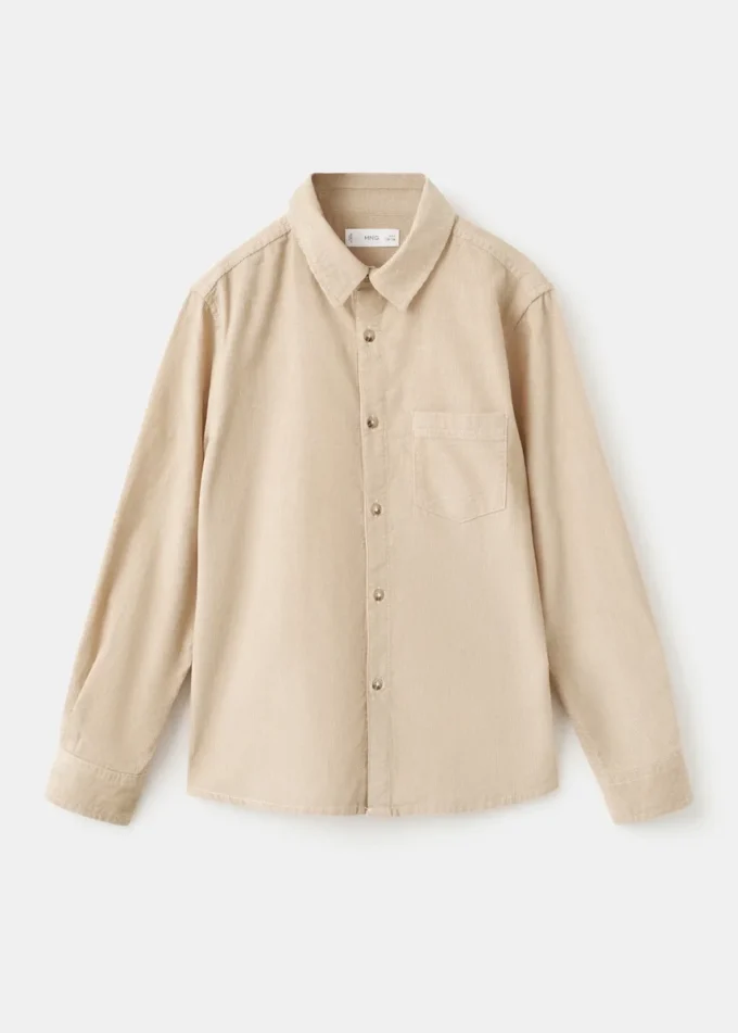 Camicia in velluto a coste vestibilità regolare Camicia in velluto a coste vestibilità regolare