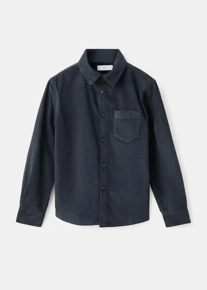 Camicia in velluto a coste vestibilità regolare Camicia in velluto a coste vestibilità regolare