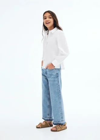 Camicia lunga in cotone