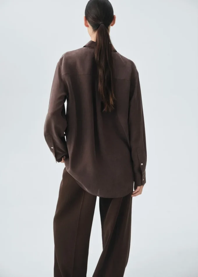 Camicia oversize 100% seta