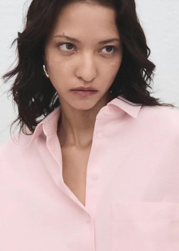 Camicia oversize con tasca Camicia oversize con tasca