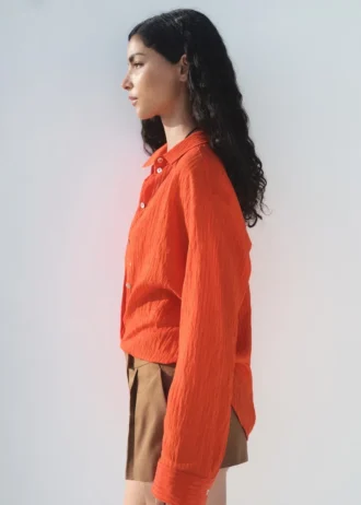 Camicia oversize effetto stropicciato Camicia oversize effetto stropicciato