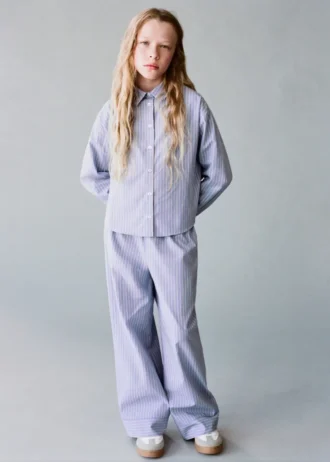 Camicia oversize in cotone a righe