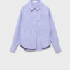 Camicia oversize in cotone a righe Camicia oversize in cotone a righe