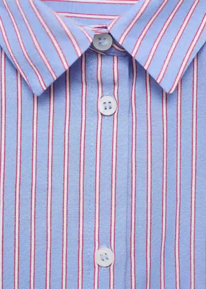 Camicia oversize in cotone a righe Camicia oversize in cotone a righe