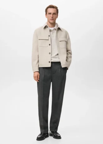 Camicia oversize in flanella con tasche