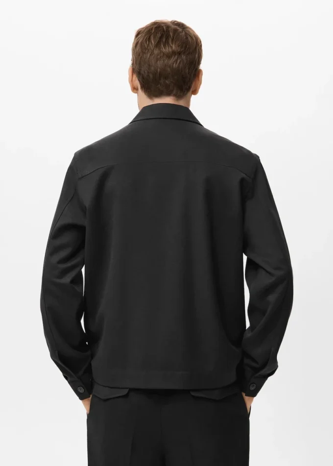 Camicia oversize in flanella con tasche