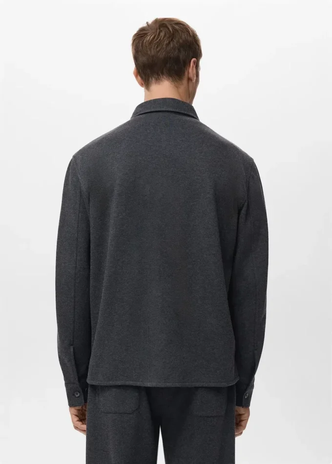 Camicia oversize in flanella con tasche