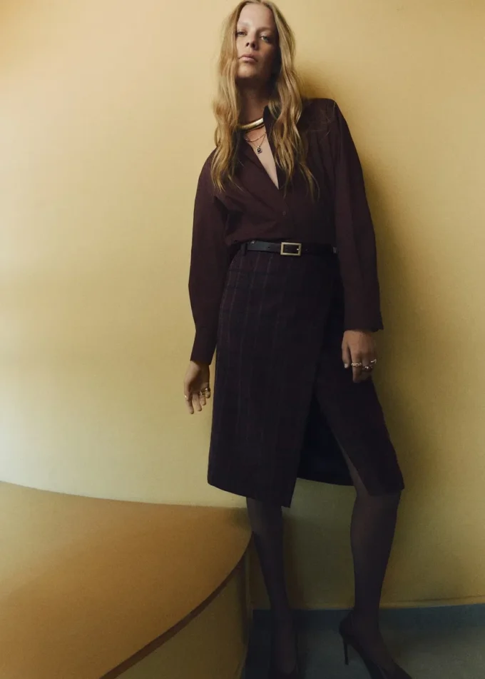 Camicia oversize in popeline Camicia oversize in popeline