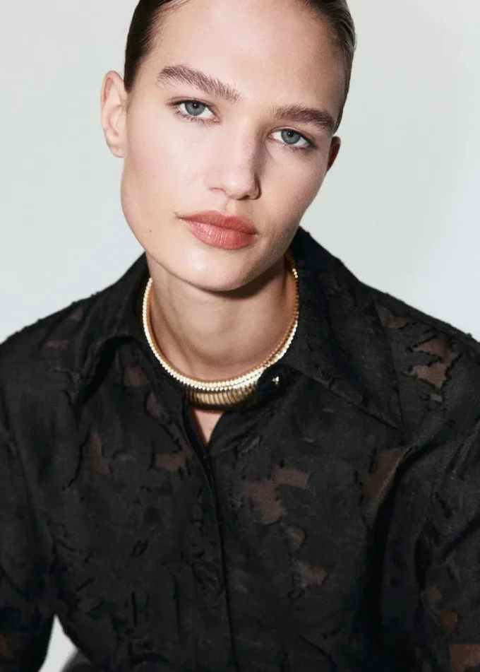 Camicia oversize testurizzata Camicia oversize testurizzata