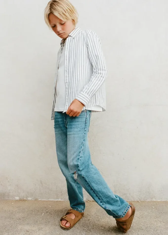 Camicia Oxford a righe Camicia Oxford a righe