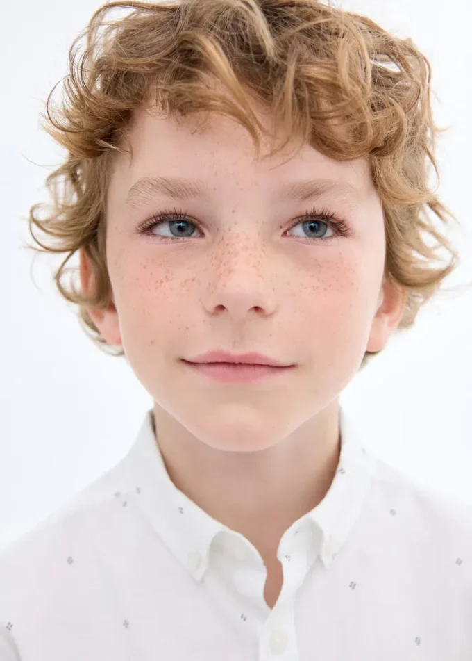 Camicia Oxford stampata