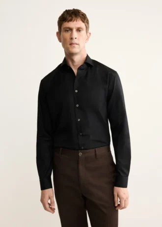 Camicia regular fit in cotone 100%